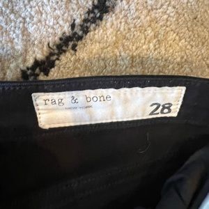 Rag & Bone black high-waist skinny jeans